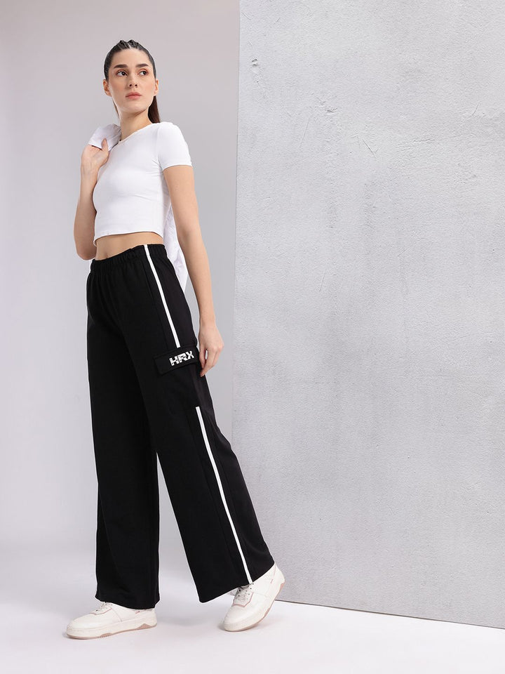 HRX by Hrithik Roshan  Women Lifestyle Side Stripe Cargo Track Pants