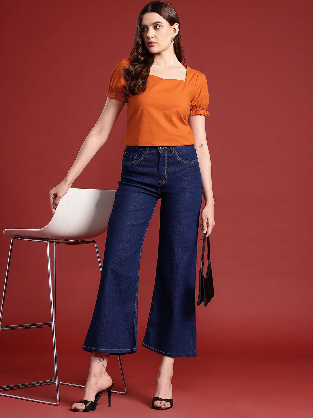 all about you Sweetheart Neck Cotton Top