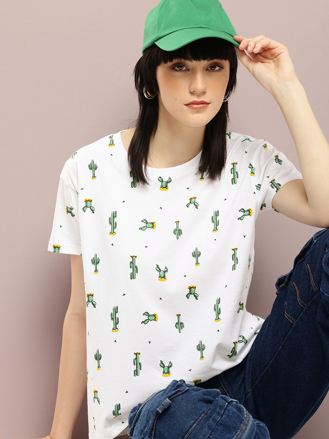 DILLINGER Printed Boxy Pure Super Combed Cotton T-shirt
