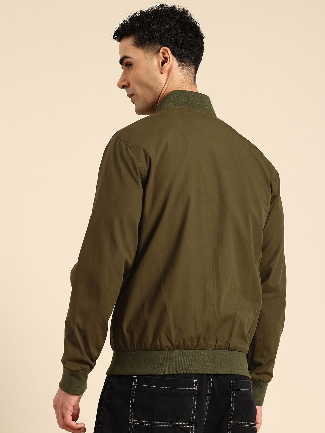 Being Human Stand Collar Bomber Jacket