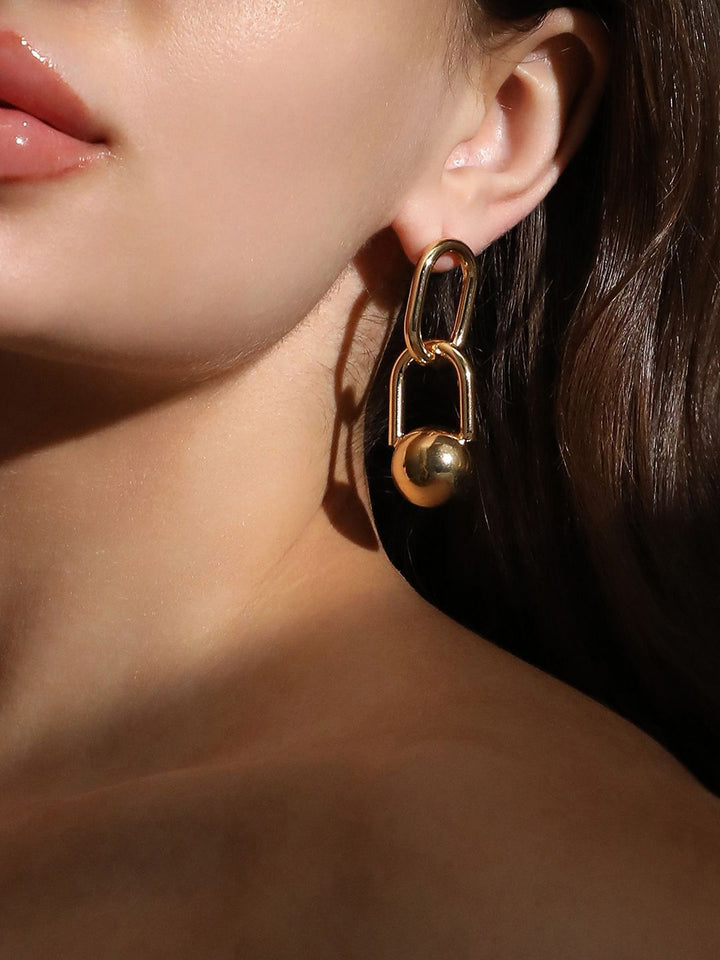 SOHI Contemporary Drop Earrings