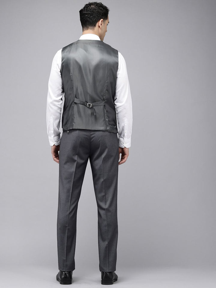 Park Avenue Self Design Super Slim Fit Single Breasted 3-Peice Party Suit