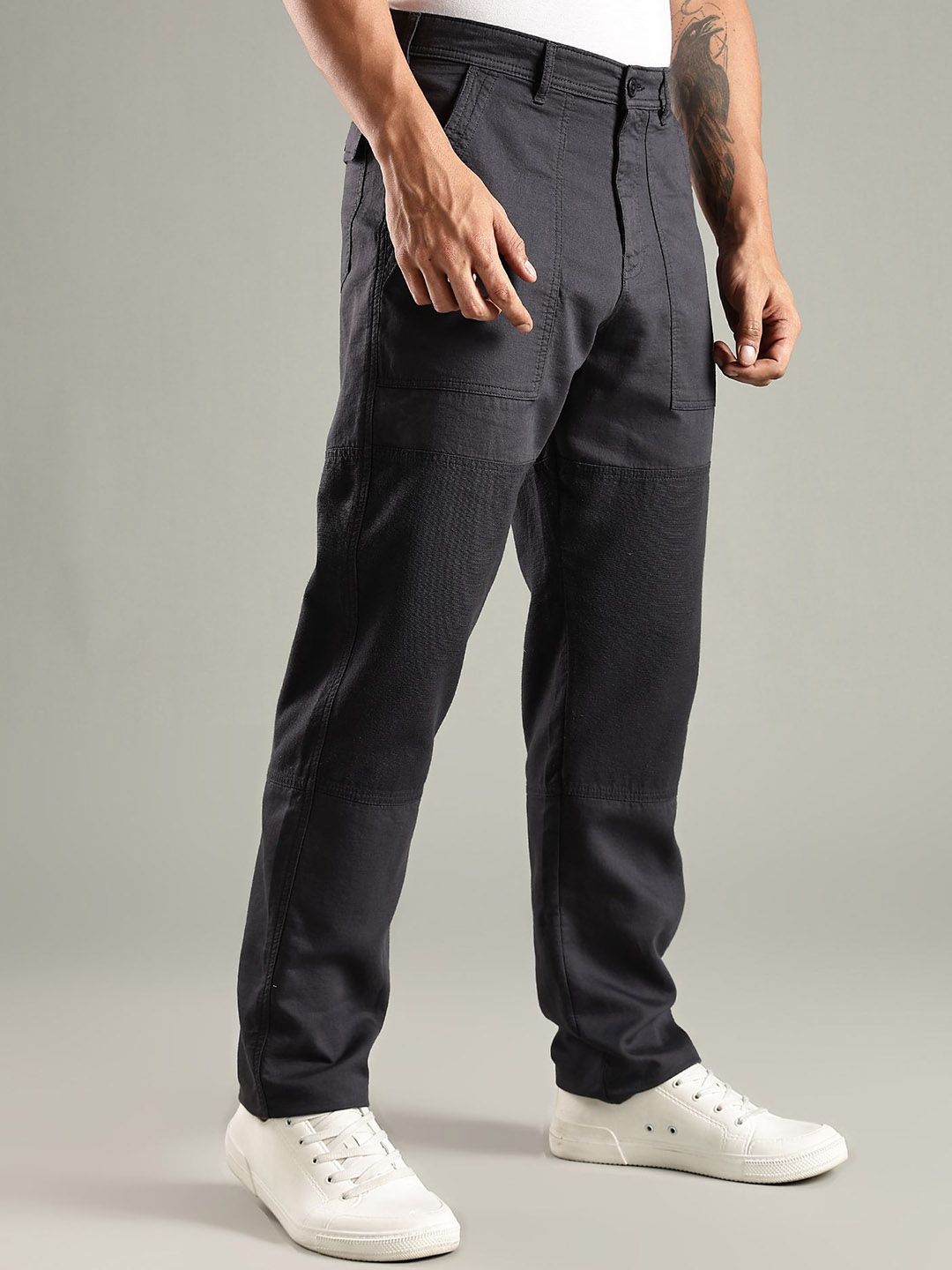 Thomas Scott Men Smart Relaxed Fit Easy Wash Trousers