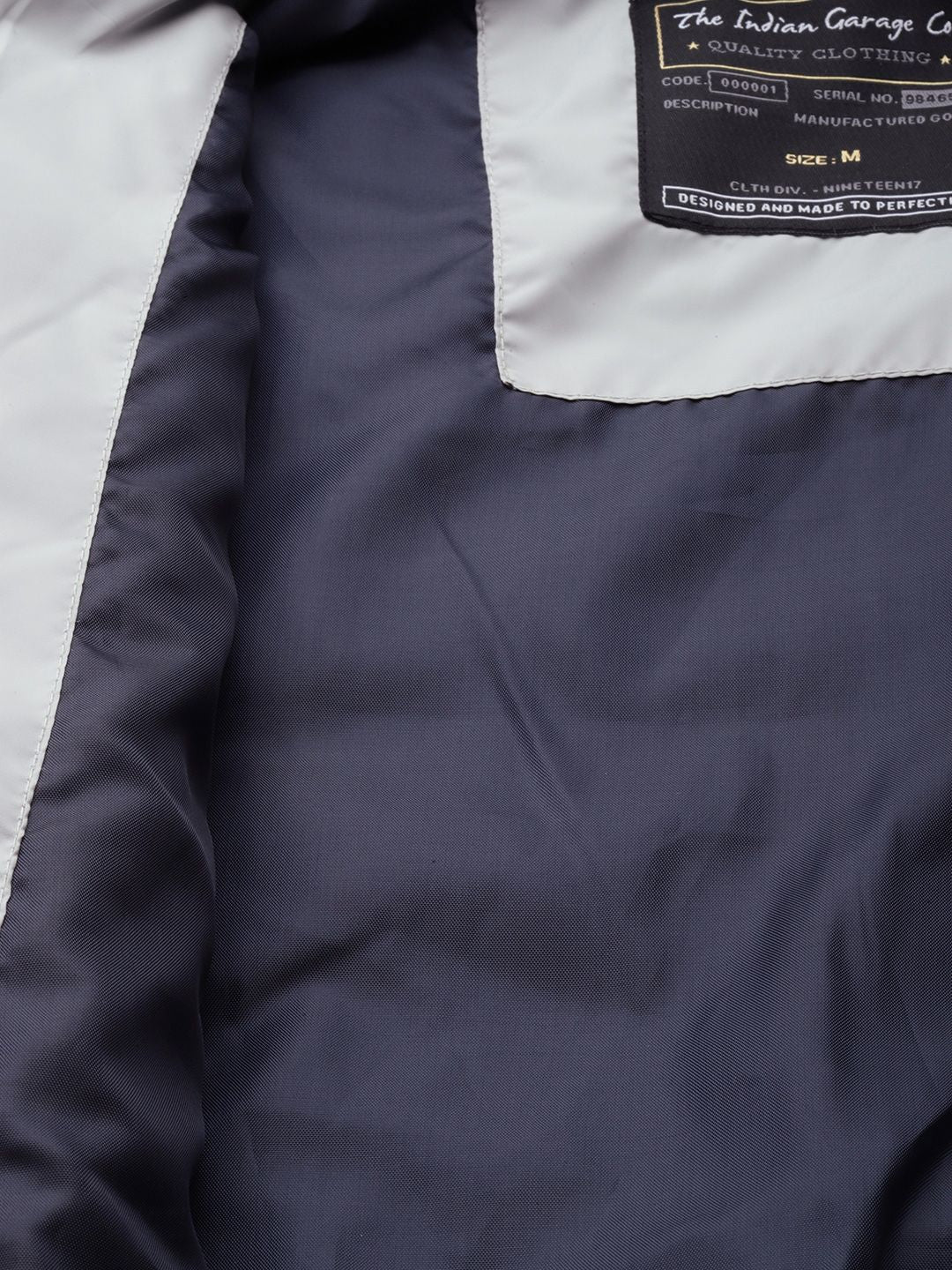 The Indian Garage Co Men Zip-Front Slim Fit Bomber Jacket