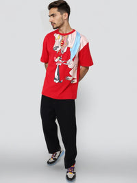 T-Shirt Boxy Garage Co yang dicetak