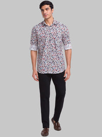 Park Avenue Men Mid-Rise Casual Trousers