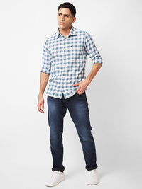 SPYKAR Checked Slim Fit Cotton Casual Shirt