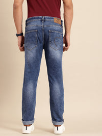 Being Human Men Slim Fit Heavy Fade Stretchable Jeans