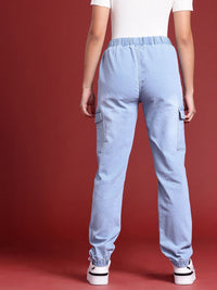 all about you Women Light Fade Stretchable Straight Jogger