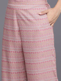 Libas Women Floral Printed Pleated Gotta Patti Kurta with Trousers & With Dupatta