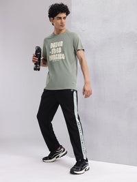 HRX by Hrithik Roshan Men Contrast Taping Rapid-Dry Running Track Pants