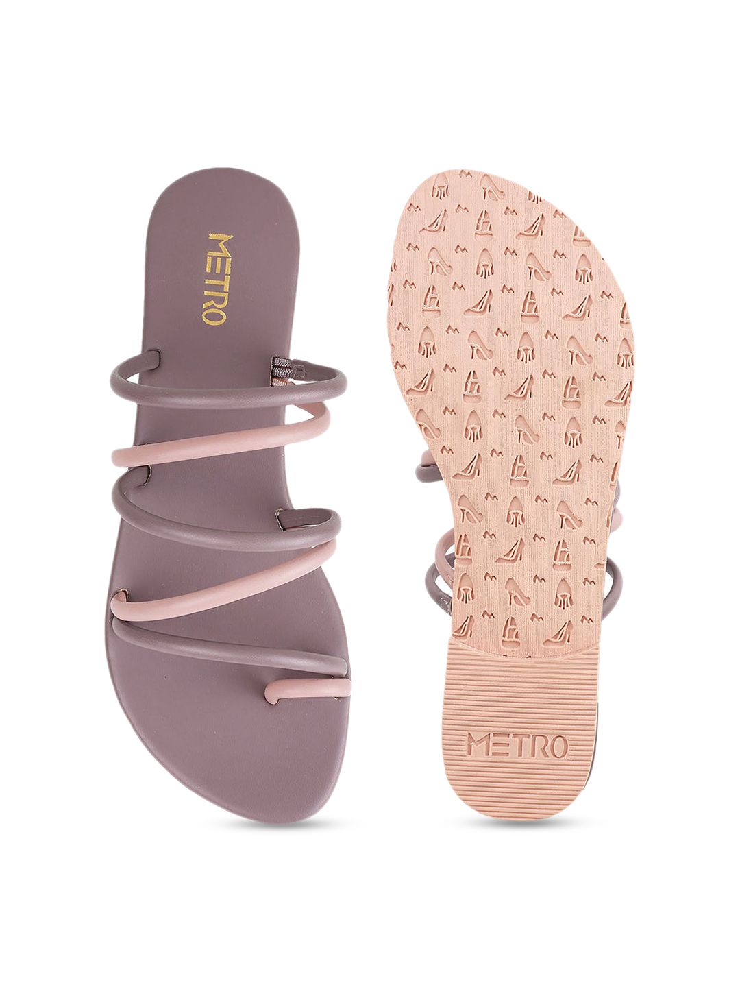 Metro Strappy One Toe Flats