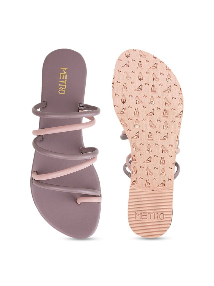 Metro Strappy One Toe Flats
