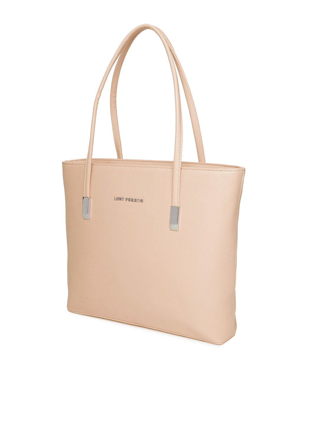 Lino Perros Beige Solid Shoulder Bag