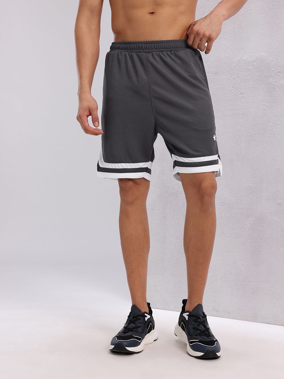 HRX by Hrithik Roshan Men Rapid-dry Striped Training Shorts