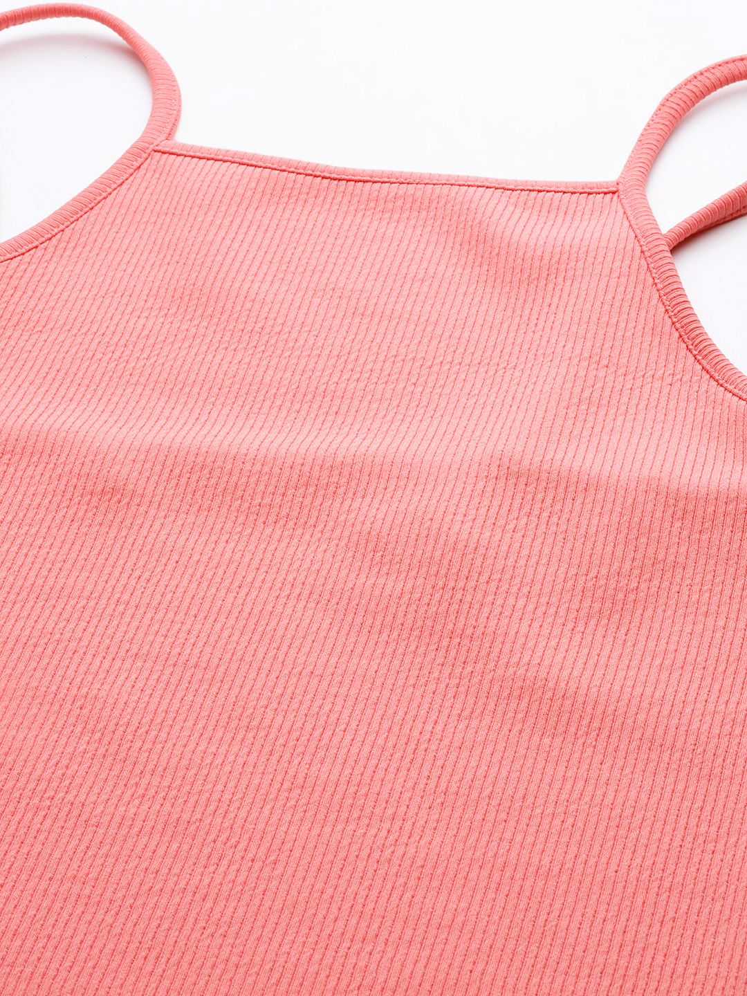 DressBerry Shoulder Straps Ribbed Bodycon Dress