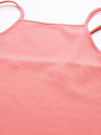 DressBerry Shoulder Straps Ribbed Bodycon Dress