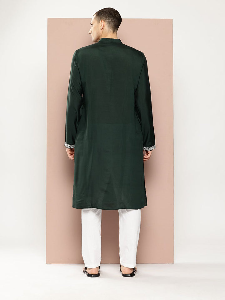 See Designs Embroidered Yoke Design Kurta with Pyjamas