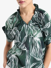 RAREISM Tropical Print Top