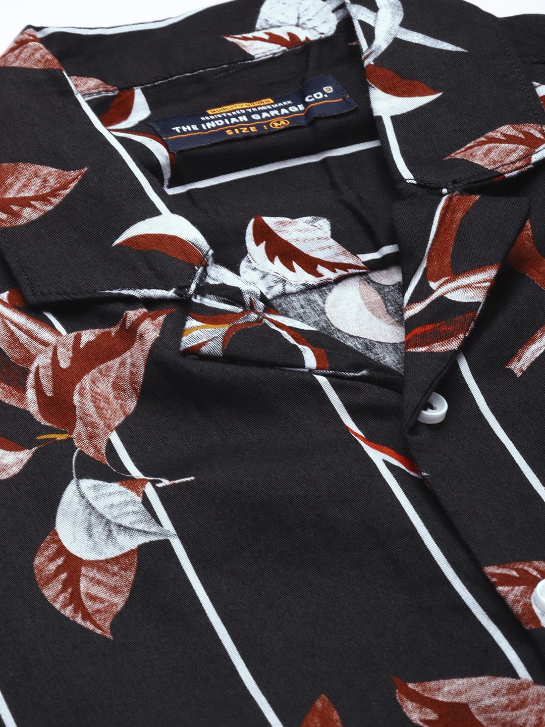 The Indian Garage Co Men Black Printed Pure Cotton Night Suit