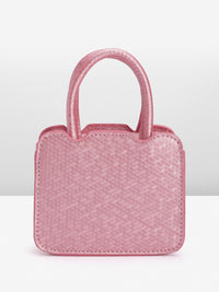 DressBerry Textured Structured Handheld Bag