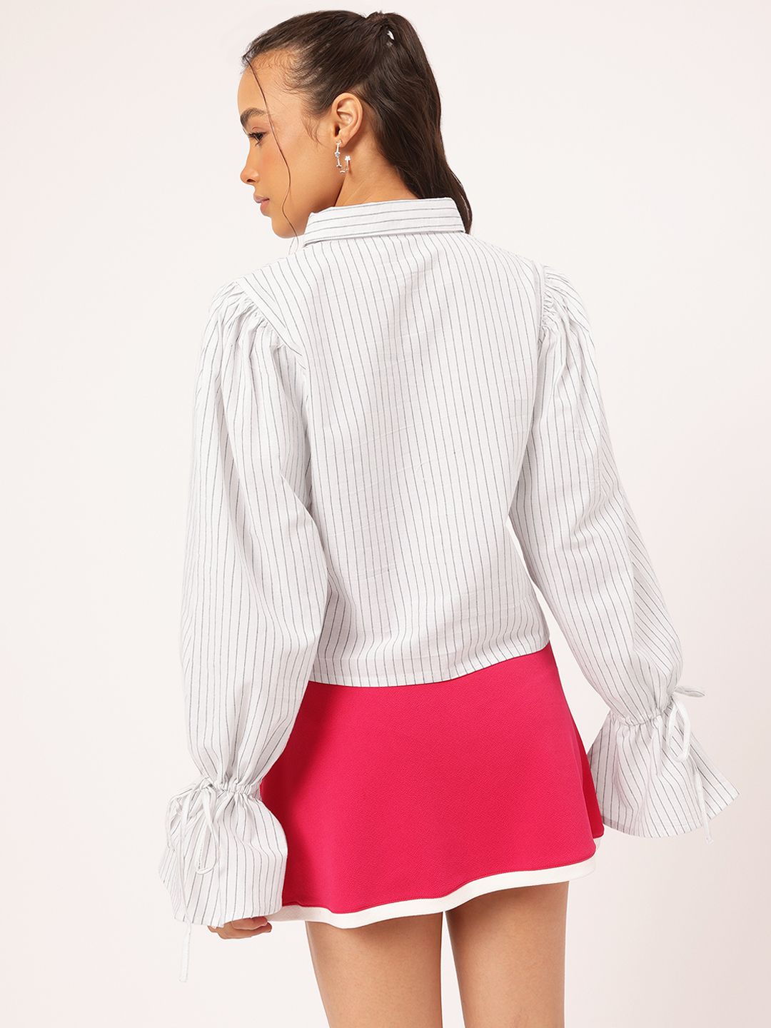 DressBerry Elevated Basics Striped Casual Cotton Shirt