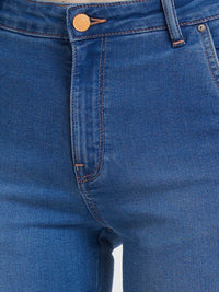 SPYKAR Women Straight Fit Light Fade Clean Look Stretchable Cargo Jeans