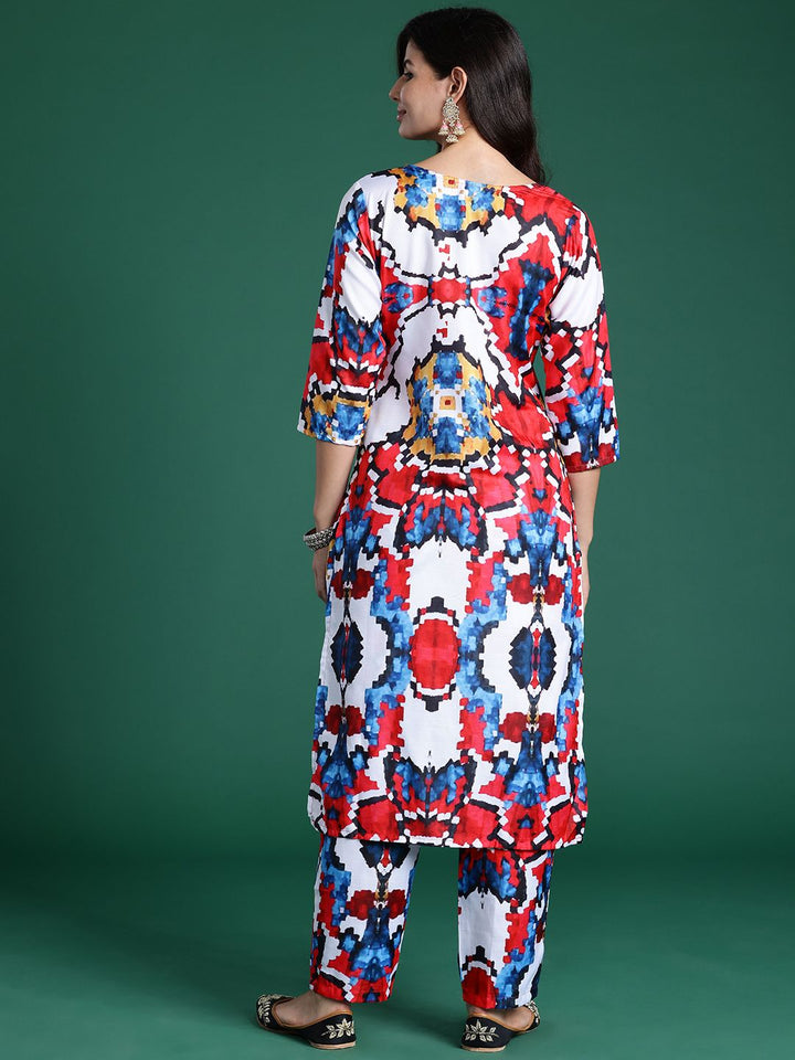 Indo Era Women Printed Regular Kurta with Trousers