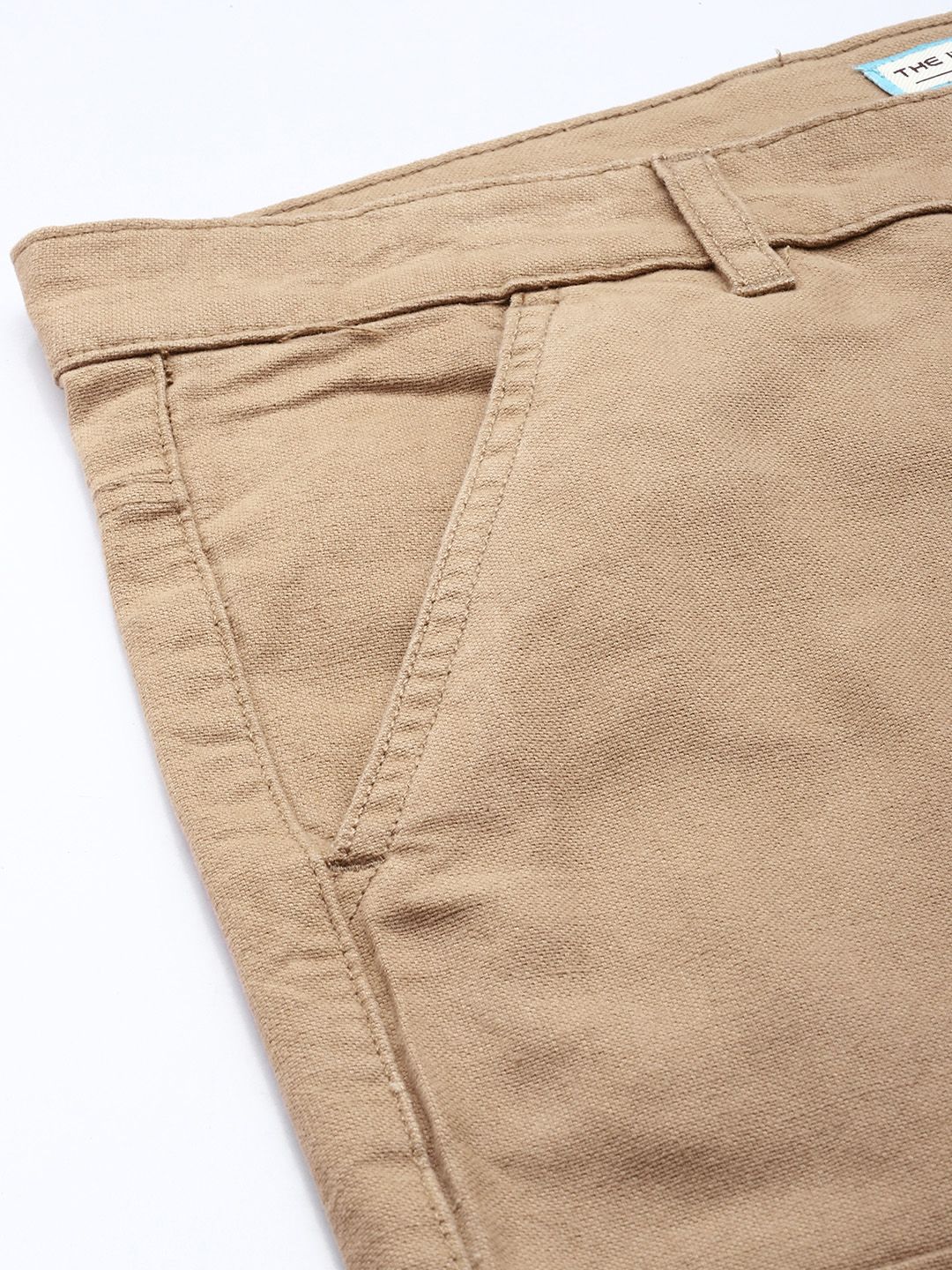 The Indian Garage Co. Men Relaxed Fit Pure Cotton Cargo Trousers