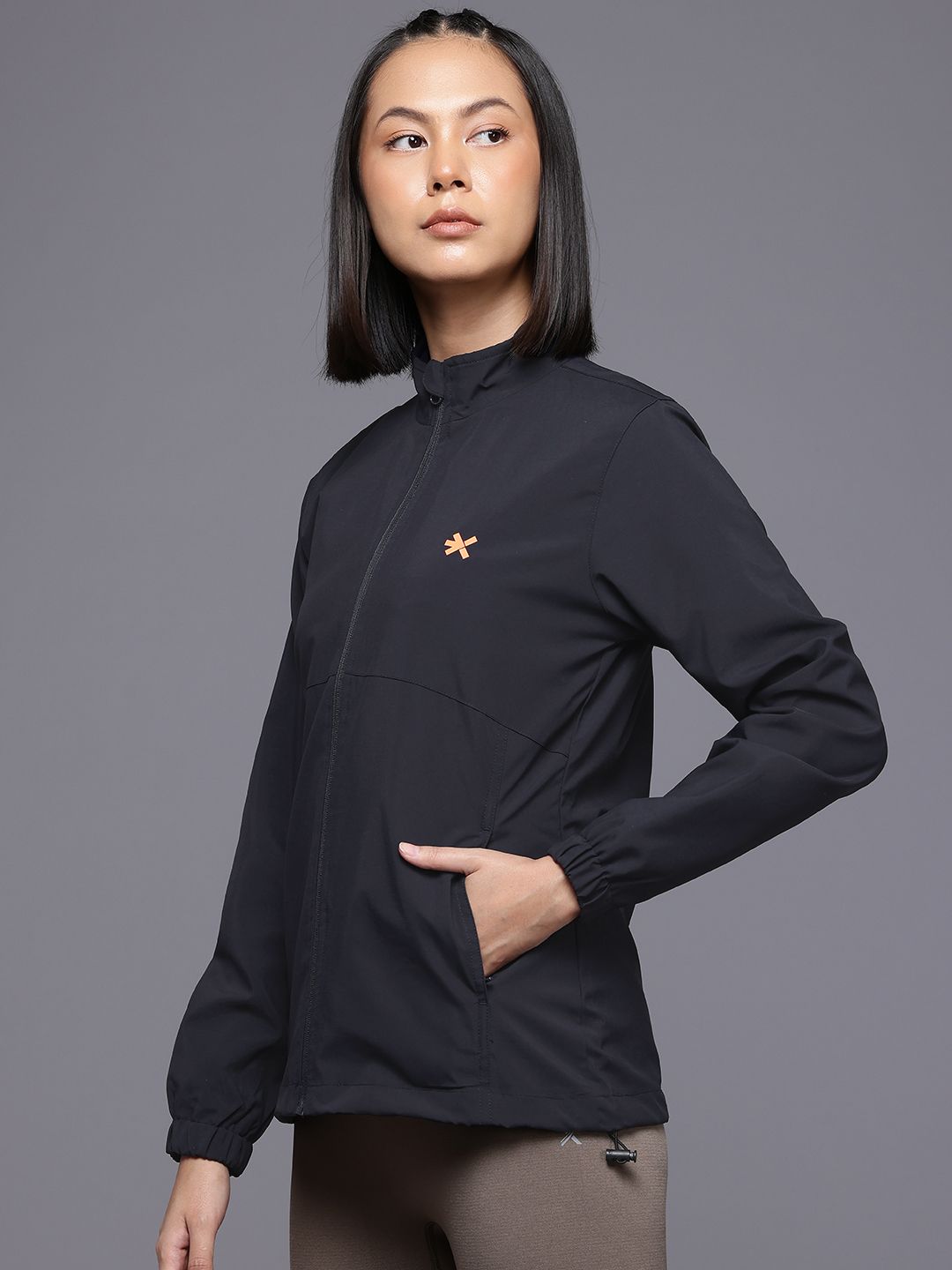 HRX by Hrithik Roshan Women Typography Printed Running Jacket