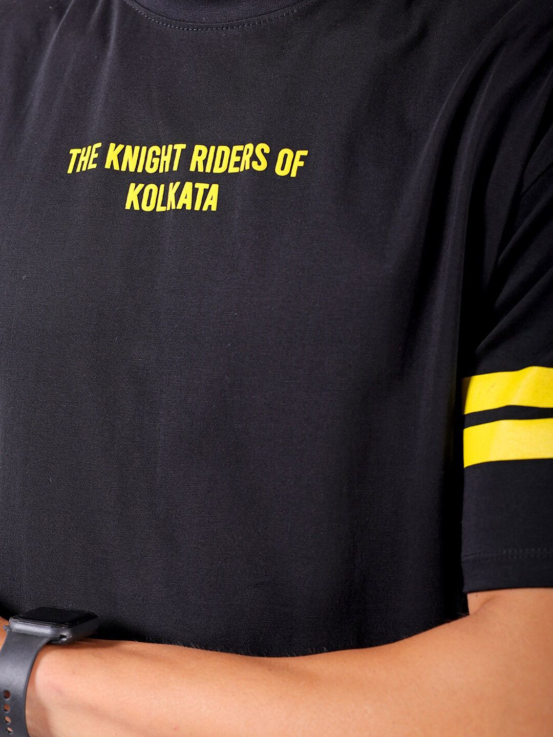 The Indian Garage Co Typography Printed Pure Cotton Regular Fit T-shirt