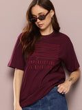 Tshirt sulaman besar wanita Dillinger