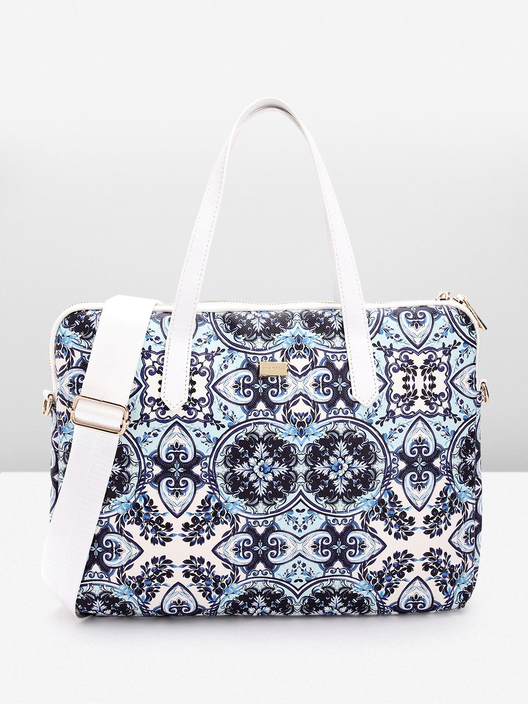 Lino Perros Women Floral Printed Laptop Bag- Upto 16 Inch