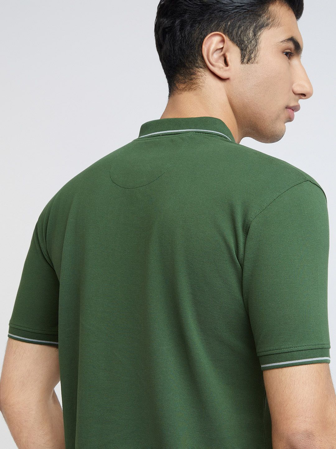 Raymond Pure Cotton Modern Fit Polo Collar T-shirt