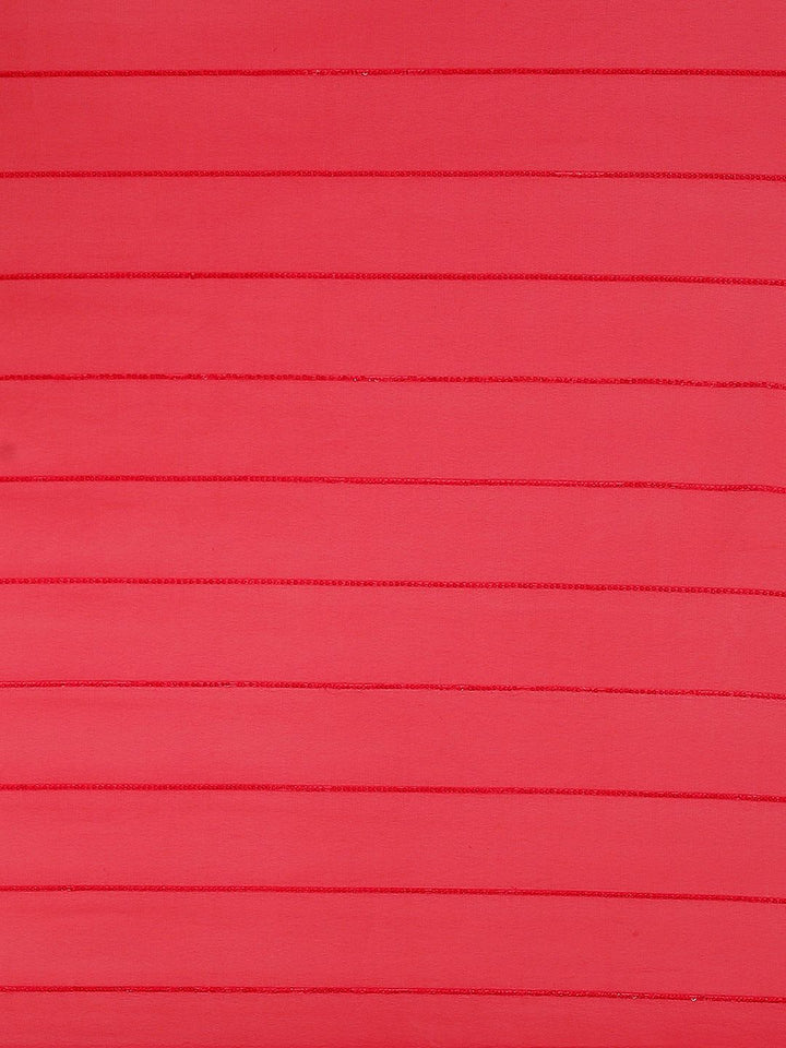 Tikhi Imli Red Striped Saree