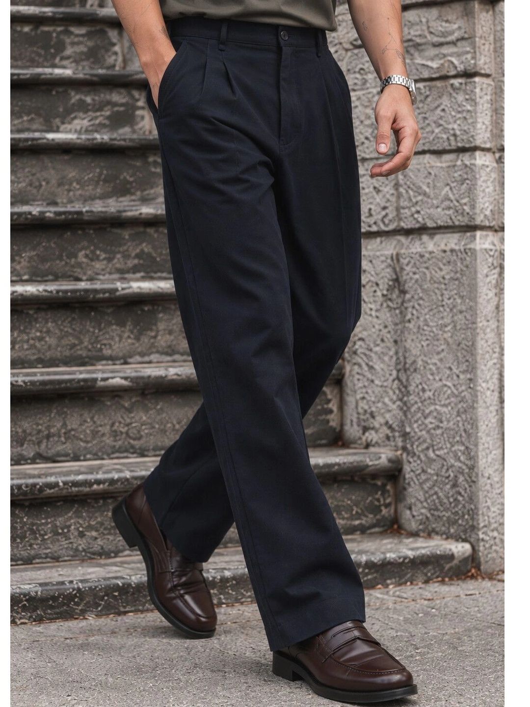 Eszett Lelaki Original Easy Wash Pleated Seluar