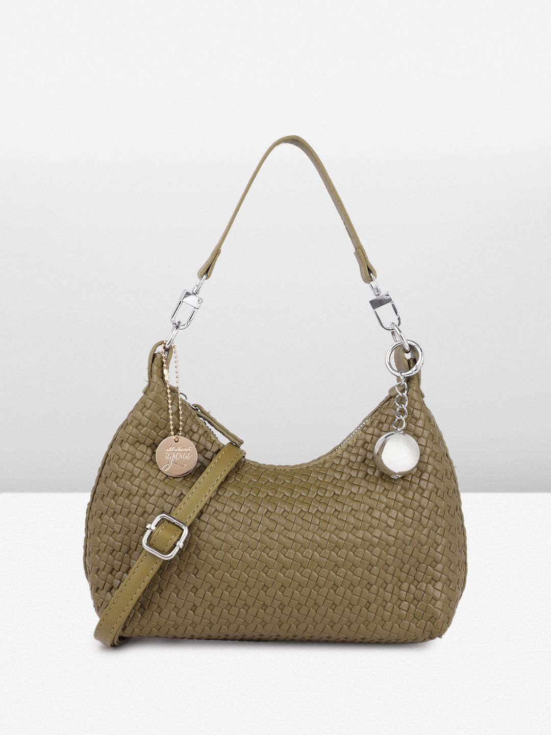 all about you Textured Structured Hobo Bag