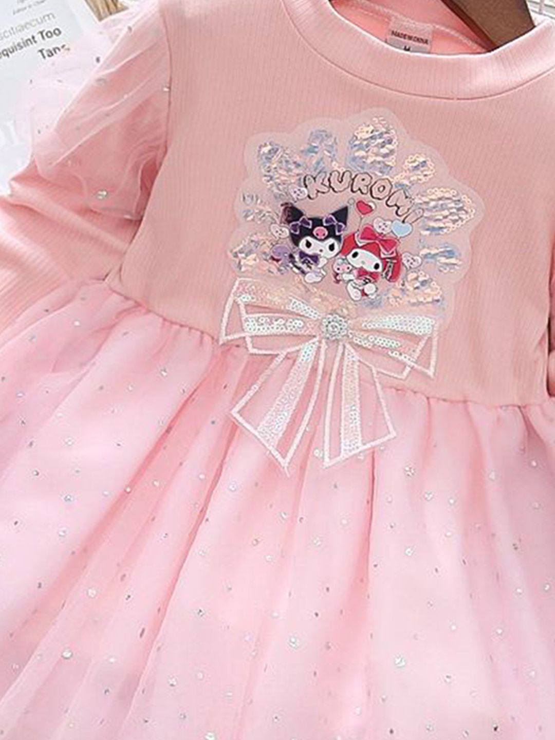 YK Girls Embellished Cotton Fit & Flare Dress