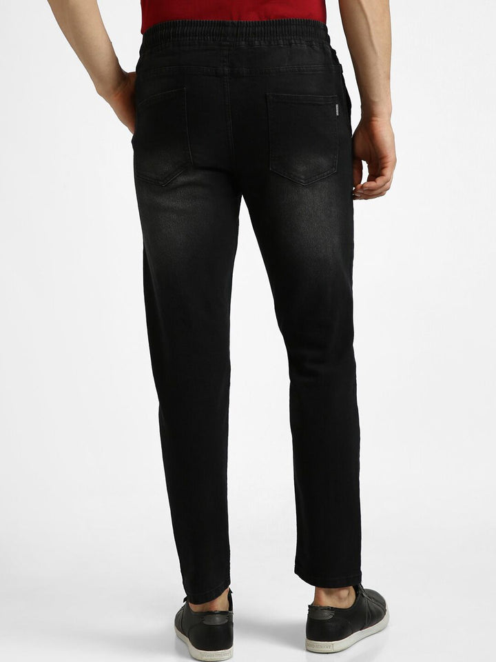 Urbano Fashion Men Mid Rise Light Fade Crinkle Stretchable Jeans