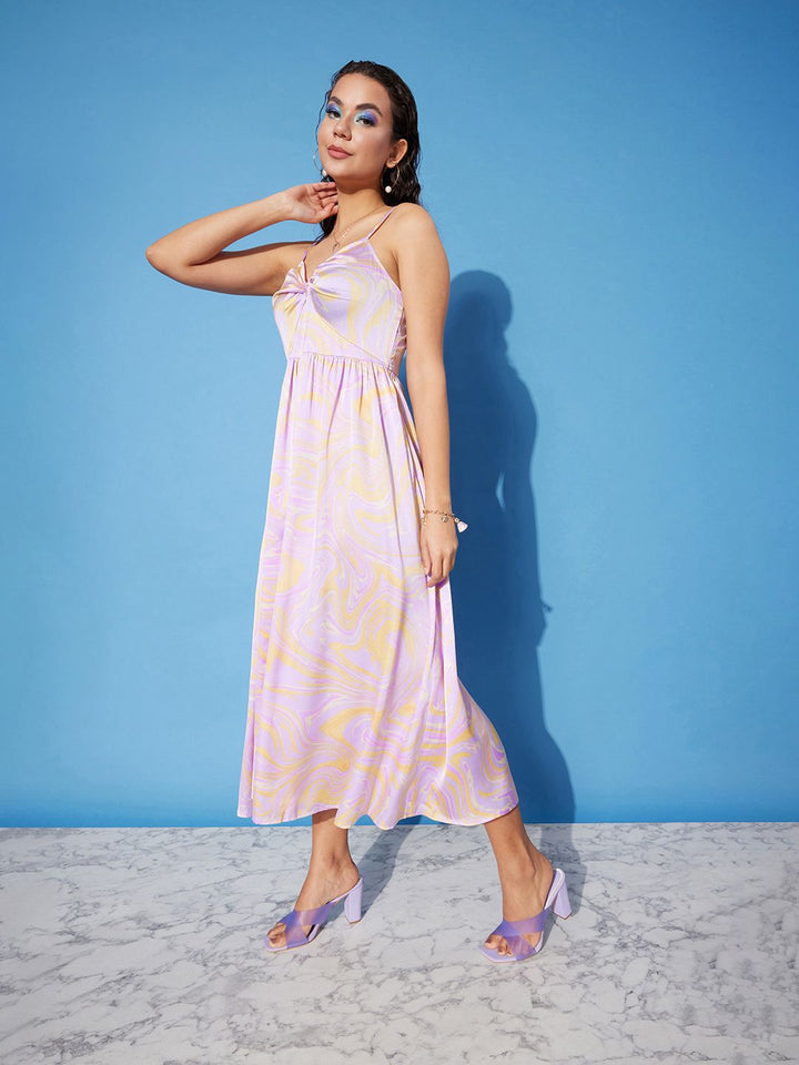 Dressberry Gathered Midi Empire Dress
