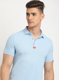 THE BEAR HOUSE Polo Collar Short Sleeves Slim Fit T-shirt
