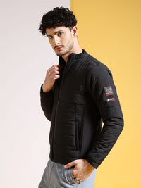 The Indian Garage Co Men Zip-Front High Neck Puffer Jacket