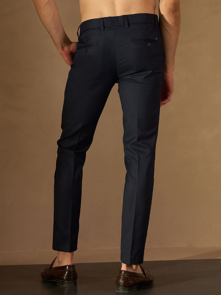 DENNISON Men Flexi Waist Tapered Fit Trousers