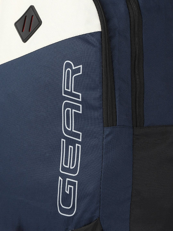 Gear Unisex Blue & White Colourblocked MODERN ECO 5 Backpack
