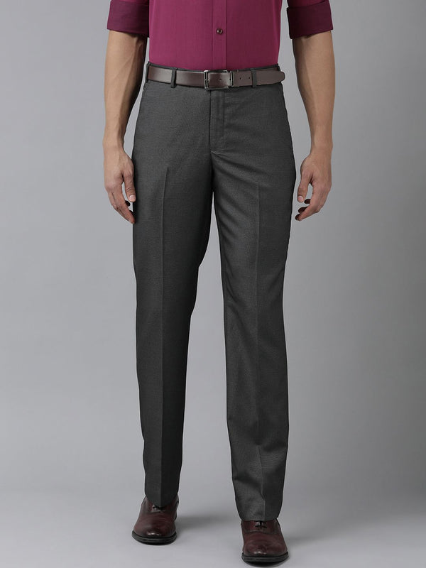 Park Avenue Men Formal Black Trousers