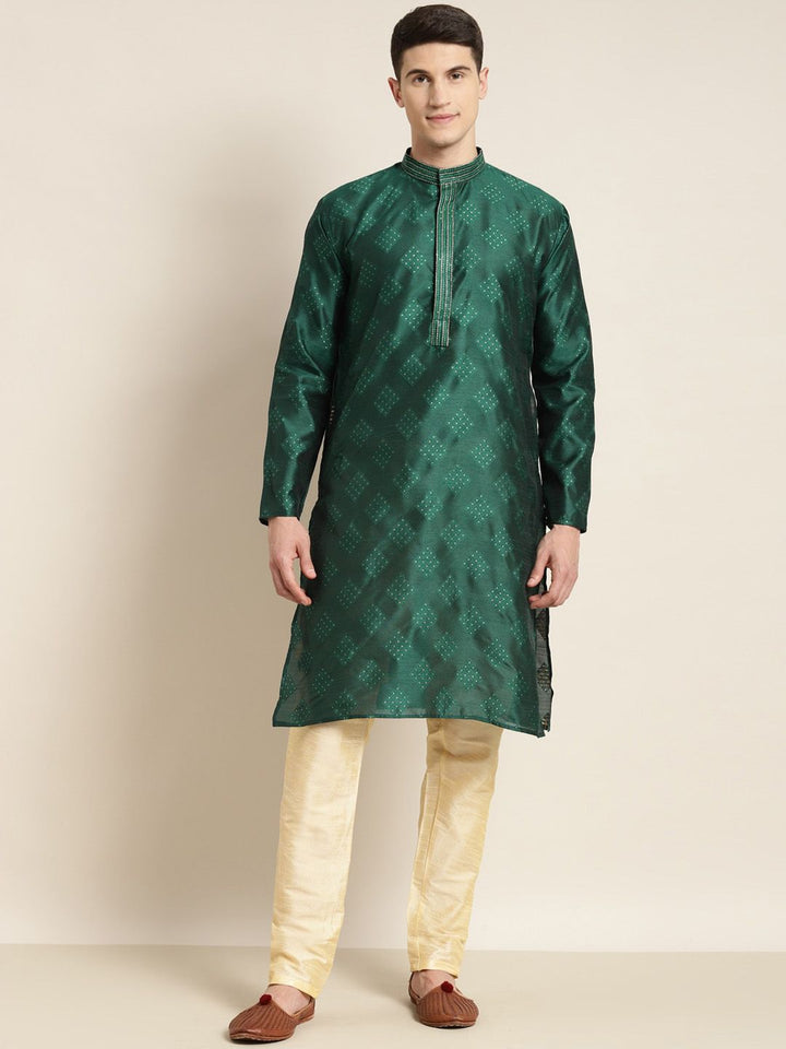 SOJANYA Kurta Lurus Kolar Mandarin Bersulam