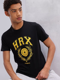 HRX by Hrithik Roshan Brand Logo Print Regular Fit Lifestyle T-shirt