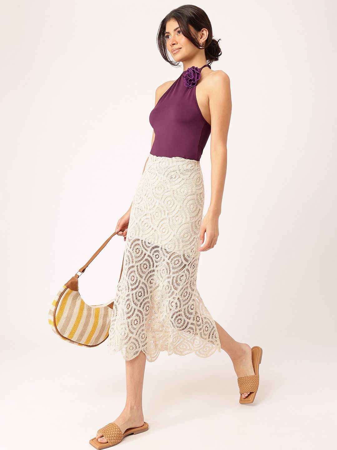 DressBerry Corsage Fantasy Halter Neck Top