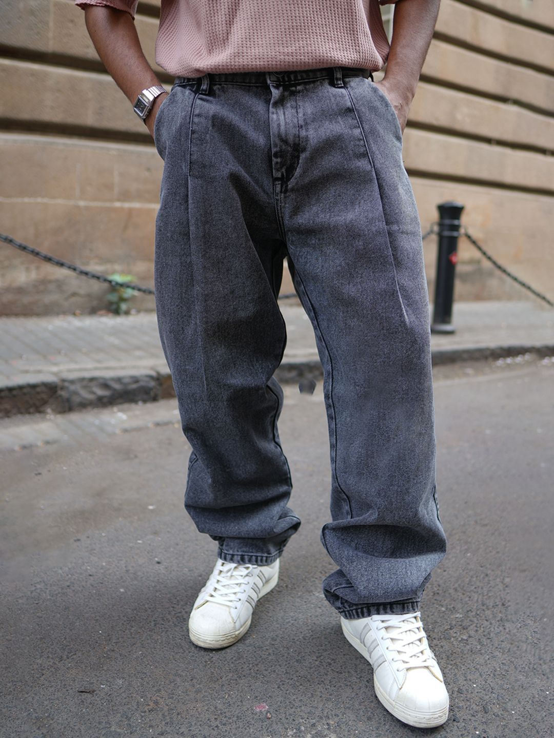 Powerlook Men Baggy Fit Cotton Jeans