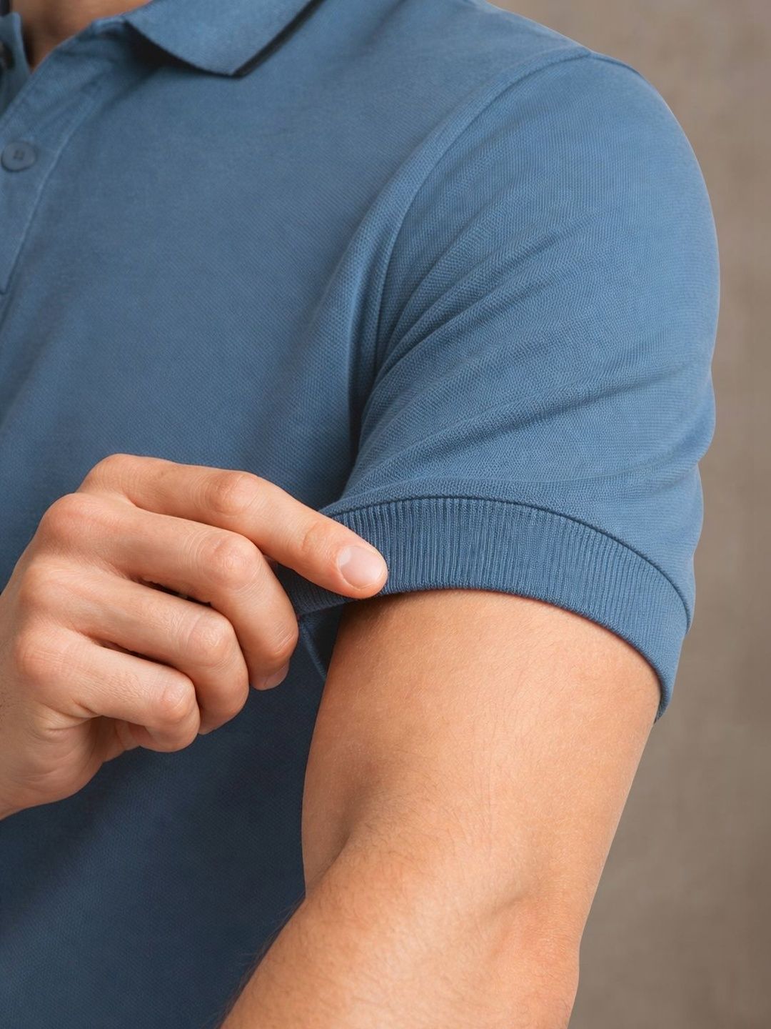 ADRO Men Polo Collar T-shirt